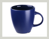 Schicker-runder matter-Becher-tasse-aussen-matt-blau-innen-blau